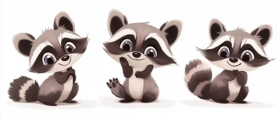 Chibi Raccoons