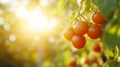 Ripe Tomatoes on the Vine