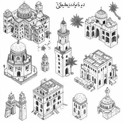 Isometric Palestinian Buildings