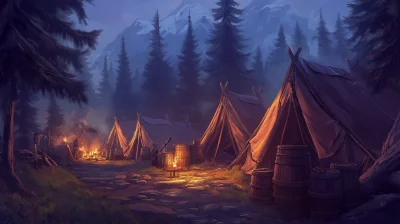 Military Encampment in the Wilderness