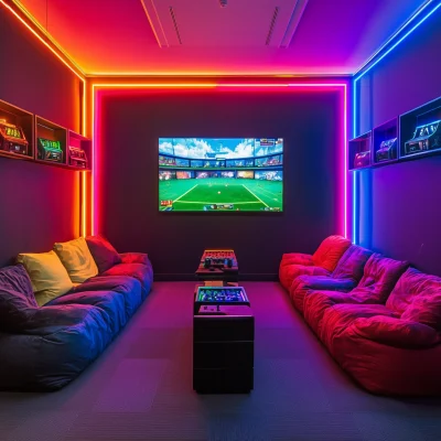 Vibrant Gaming Room