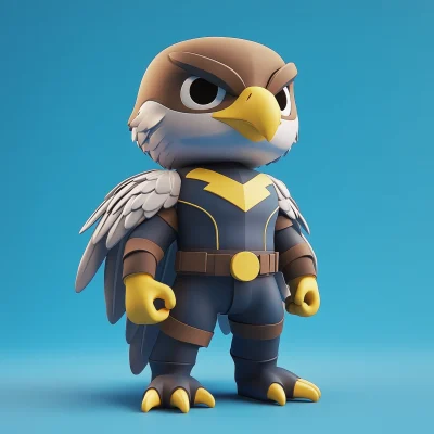 Chibi Superhero Eagle