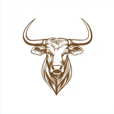 Butcher Shop Longhorn Logo