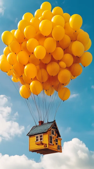 House with Balloons