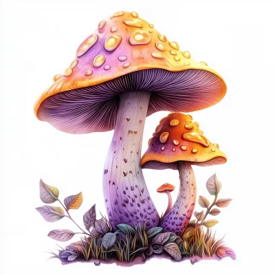 Whimsical Fantasy Mushroom