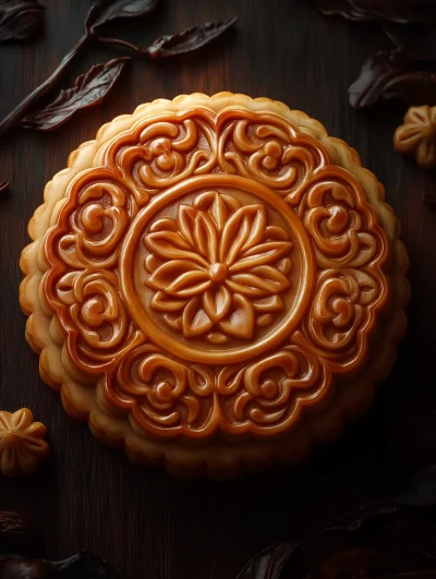 3D Moon Cake Icon