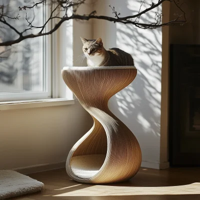 Elegant Cat Scratching Post