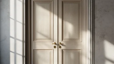 Elegant Wooden Double Door