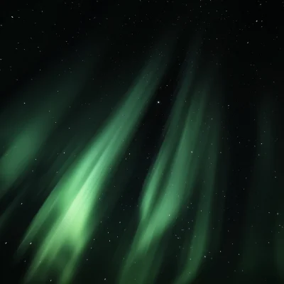 Dark Green Polar Lights