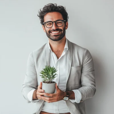 Modern Businessman Silhouette