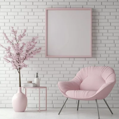 Modern Pink Box Frame