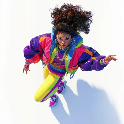 Vibrant 1980s Fashion