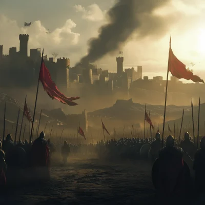 Cinematic Ancient Battle Background