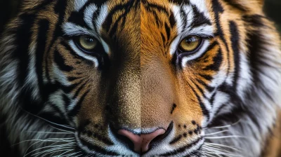 Tiger Face Art