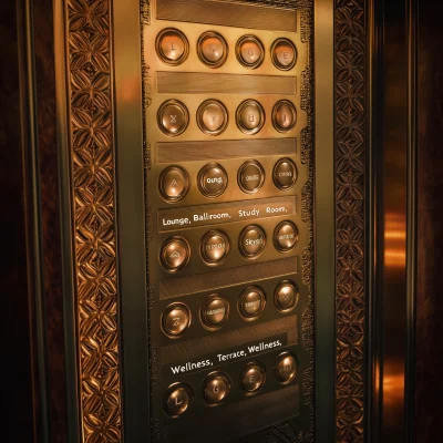 Vintage Elevator Panel