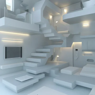 Futuristic Surreal Interior