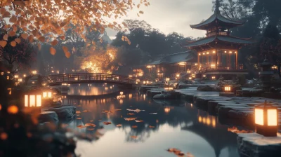 Tranquil Japanese Garden