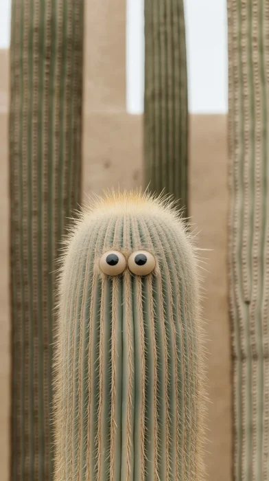 Cute Cactus Friend Character