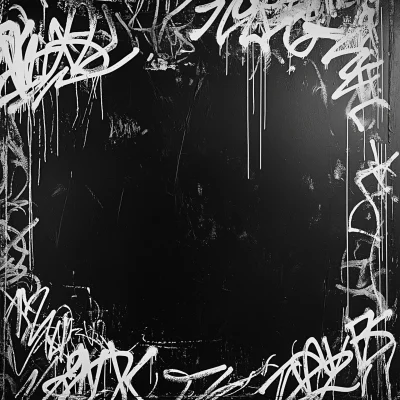 Black and White Graffiti Texture