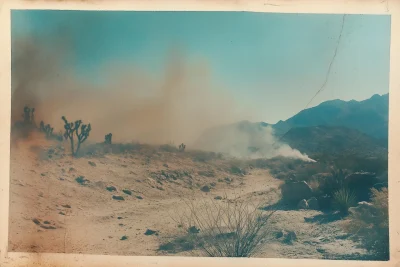 Desert Scene on Fuji Film