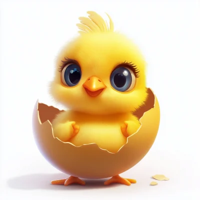 Cute Baby Chick Hatching