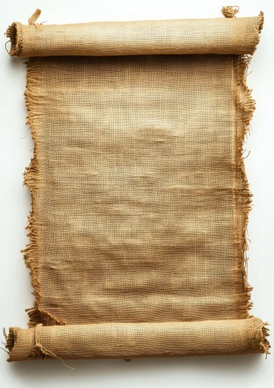 Old Burlap Scroll