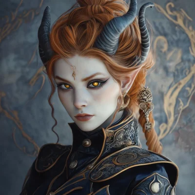 Chthonic Tiefling Female