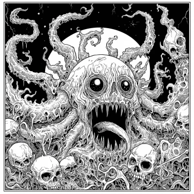 Adult Coloring Book Page with Yoga Theme