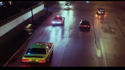 Cyberpunk Car Chase