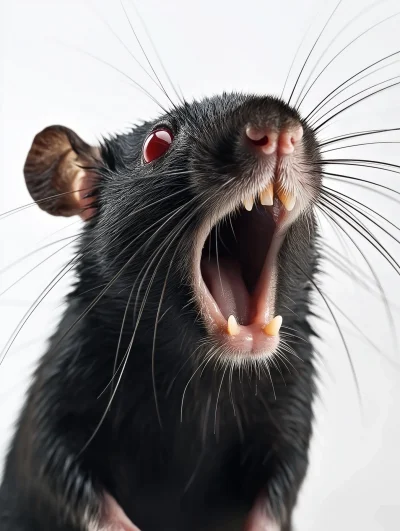 Close-up of a Black Rat