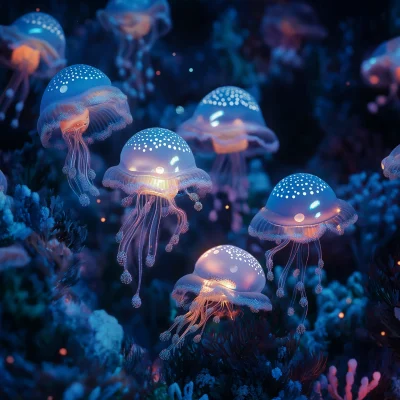 Illuminated Underwater World