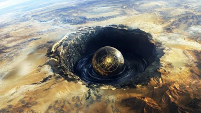 Surreal Sinkhole in Sonora Desert