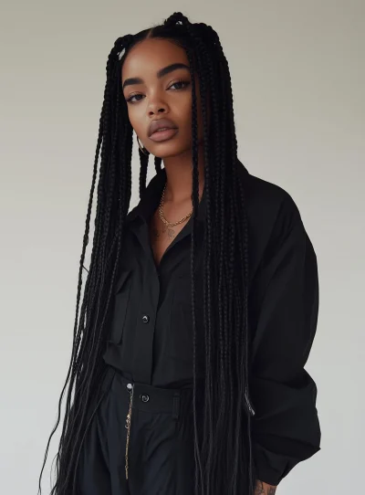 Elegant Box Braids