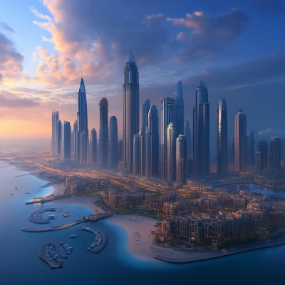 Dubai City Skyline