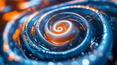 Futuristic Blue Spiral