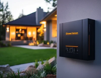 Energy Storage Unit at Dusk