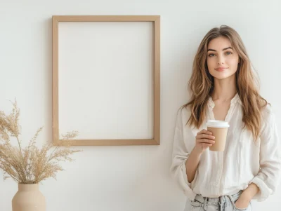 Woman with Coffee