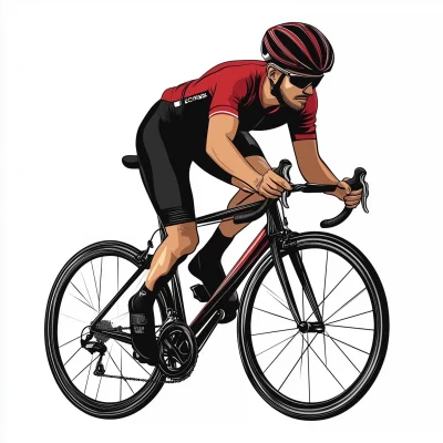 Cyclist Vector Illustration