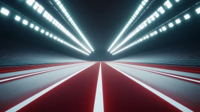 Running Track at Night