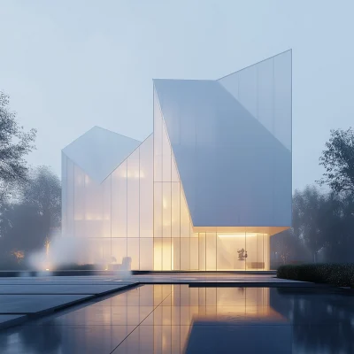 Contemporary Faceted Building