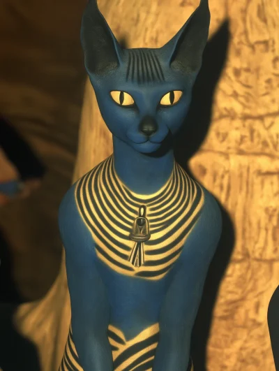 Colorful Egyptian Cats