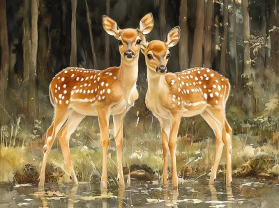 Deer in the Forest