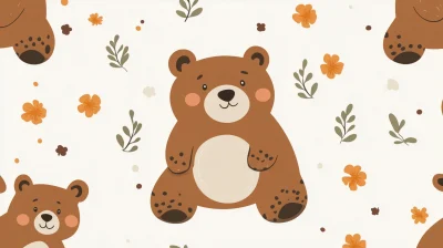 Cute Fat Bear Pattern