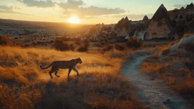 Leopard in Cappadocia