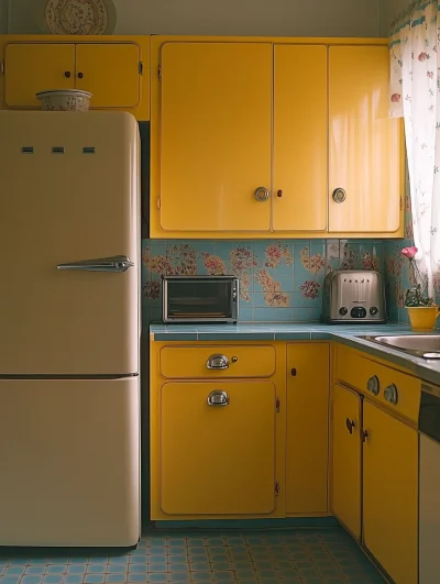 1950s Nostalgic Kitchen