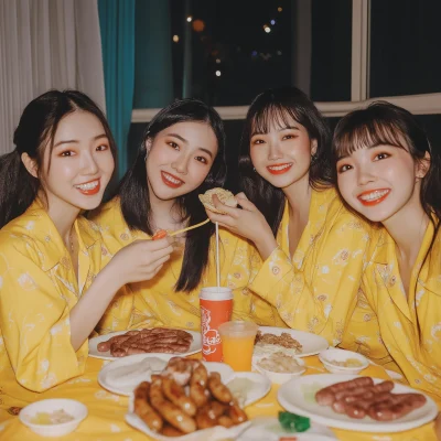 Modern Asian Sleepover Party