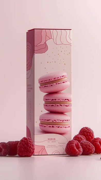 Pastel Macaron Packaging Design