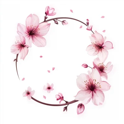 Animated Cherry Blossom Logo for Pregnancy Journal