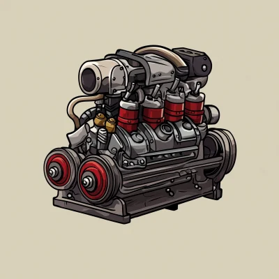 Stylized Engine Emoji