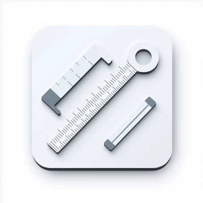 Minimalistic Measuring Tools Logo